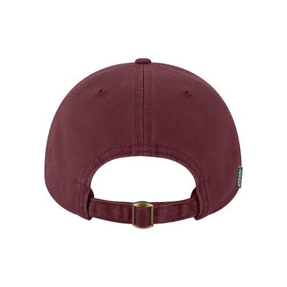 Relaxed Twill Dad Hat — Maroon (Back)
