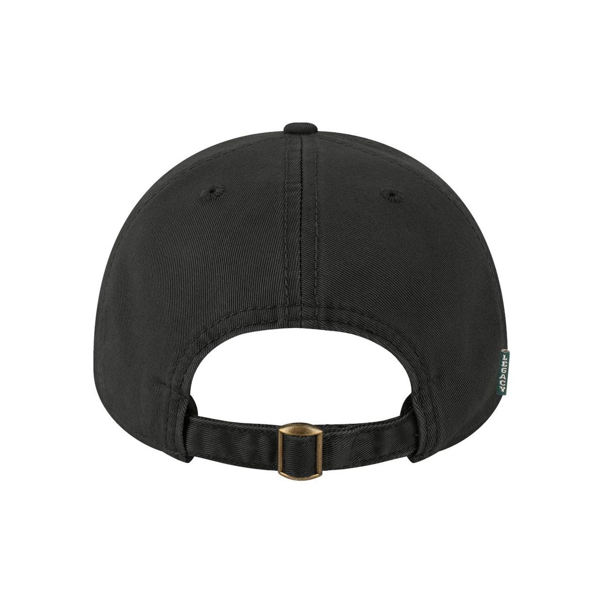 Relaxed Twill Dad Hat — Black (Back)