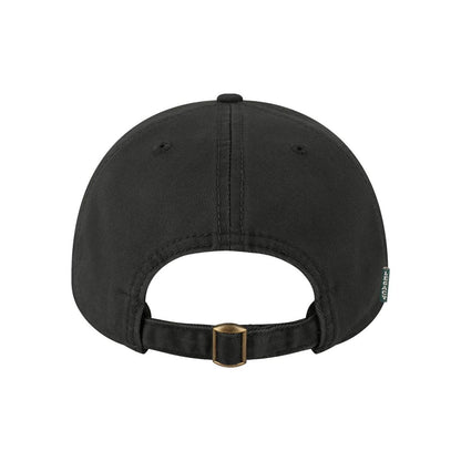 Relaxed Twill Dad Hat — Black (Back)