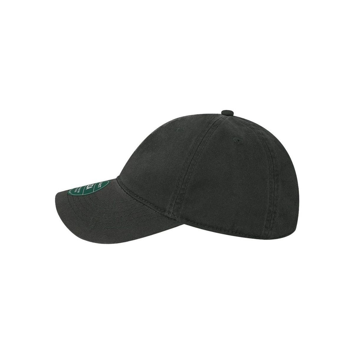 Relaxed Twill Dad Hat — Black (Left)