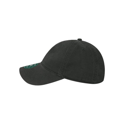 Relaxed Twill Dad Hat — Black (Left)