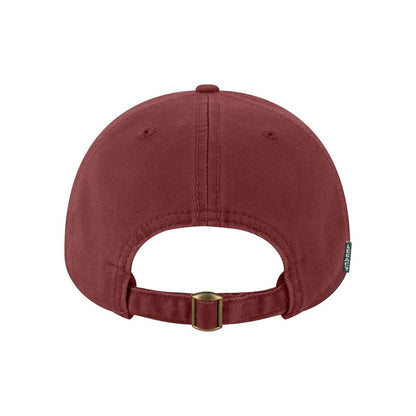 Relaxed Twill Dad Hat — Burgundy (Back)