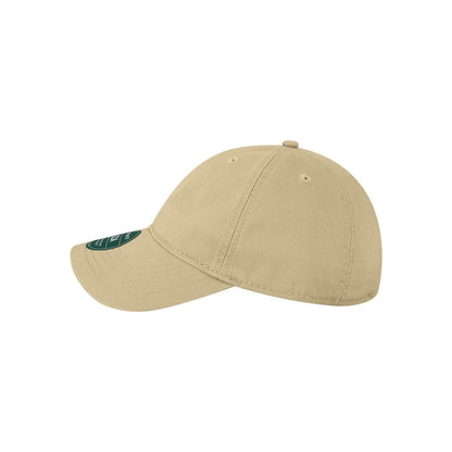 Relaxed Twill Dad Hat — Khaki (Left)
