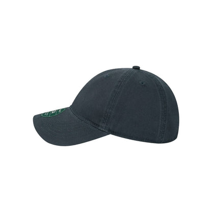Relaxed Twill Dad Hat — Navy (Left)
