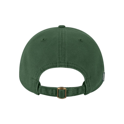 Relaxed Twill Dad Hat — Dark Green (Back)