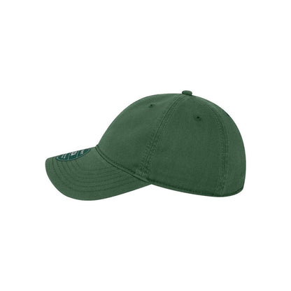 Relaxed Twill Dad Hat — Dark Green (Left)