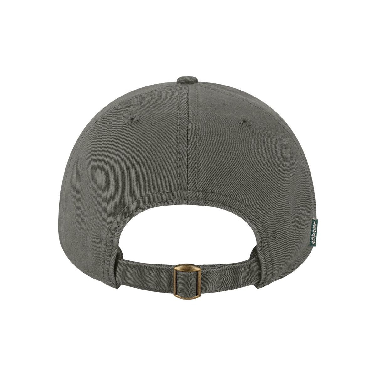 Relaxed Twill Dad Hat — Dark Grey (Back)