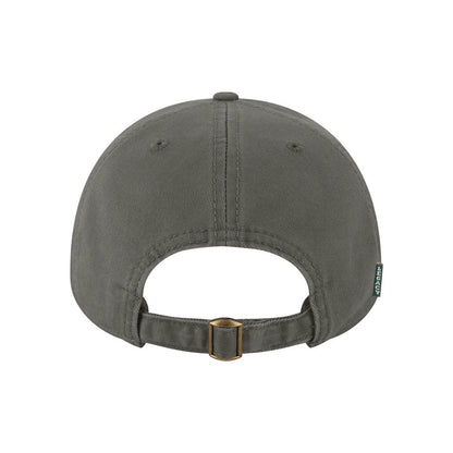 Relaxed Twill Dad Hat — Dark Grey (Back)