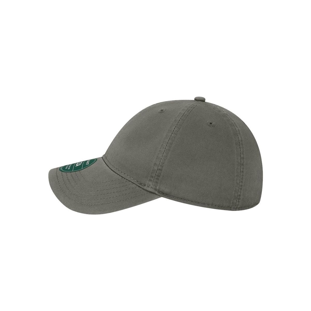 Relaxed Twill Dad Hat — Dark Grey (Left)