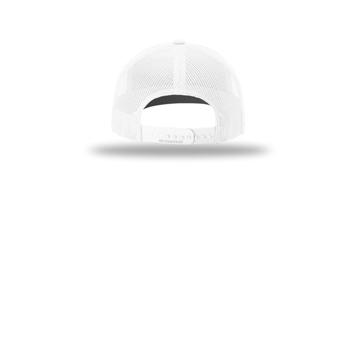 Richardson 112+ R-Flex Adjustable Trucker Cap 112PL — White (Back)