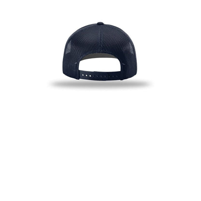 Richardson 112+ R-Flex Adjustable Trucker Cap 112PL — Navy (Back)