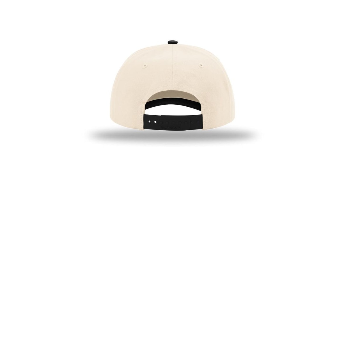 Richardson 5-Panel Relaxed Gramps 356 Cap — Cream/ Cream/ Black (Back)