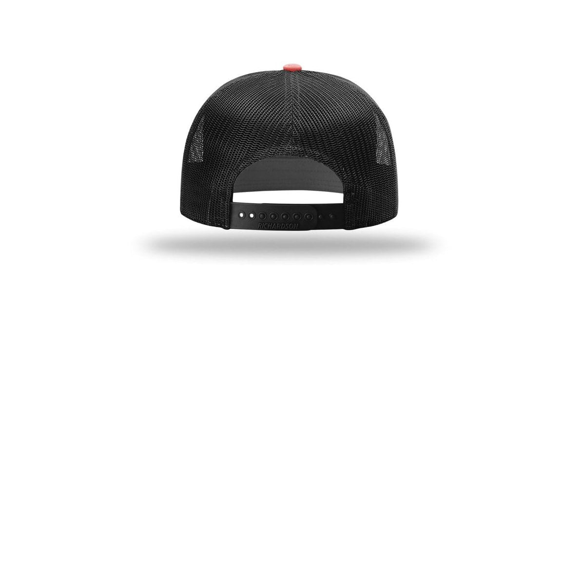 Richardson 7-Panel Trucker Cap 168 — Red/ Black (Back)