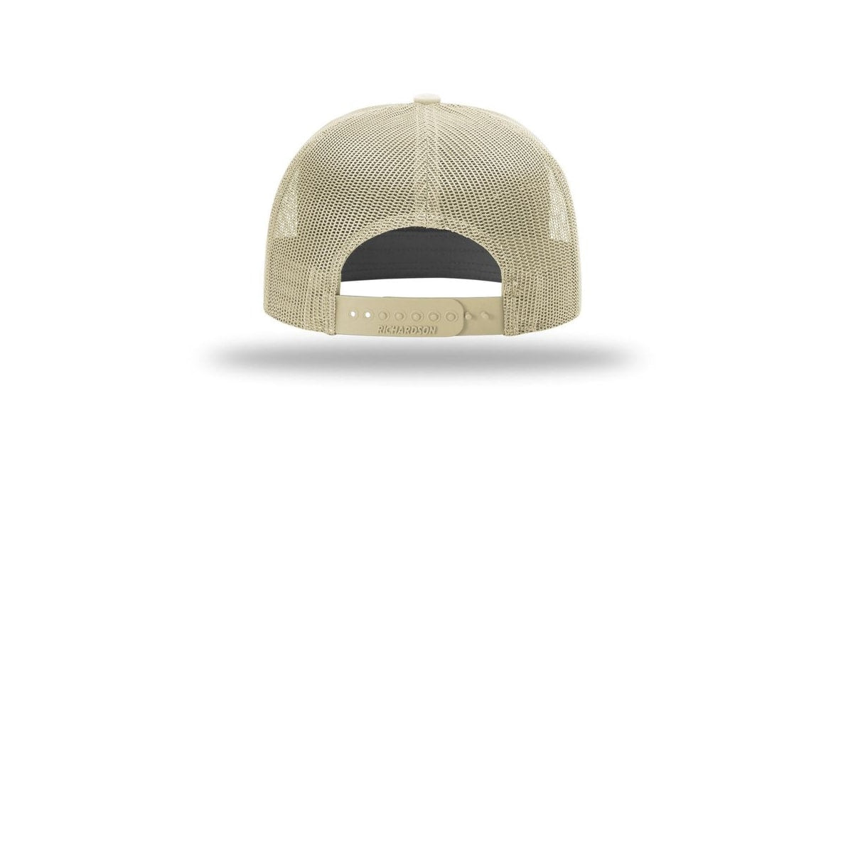 Richardson 7-Panel Trucker Cap 168 — Brown/ Khaki/ Khaki (Back)