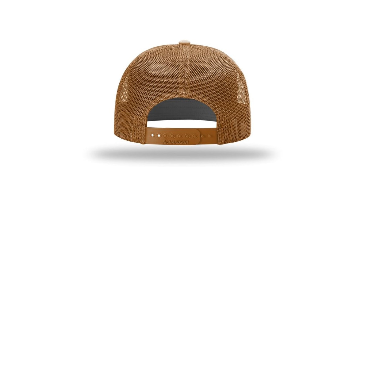 Richardson 7-Panel Trucker Cap 168 — Caramel (Back)