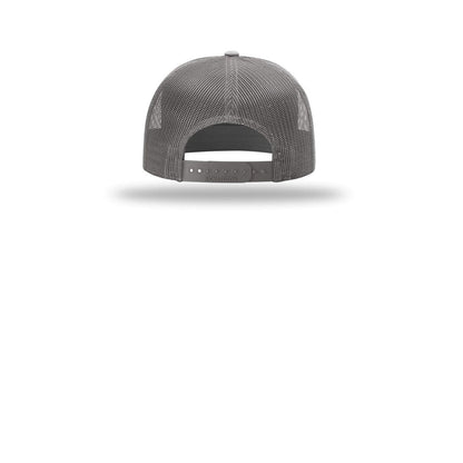 Richardson 7-Panel Trucker Cap 168 — Charcoal (Back)
