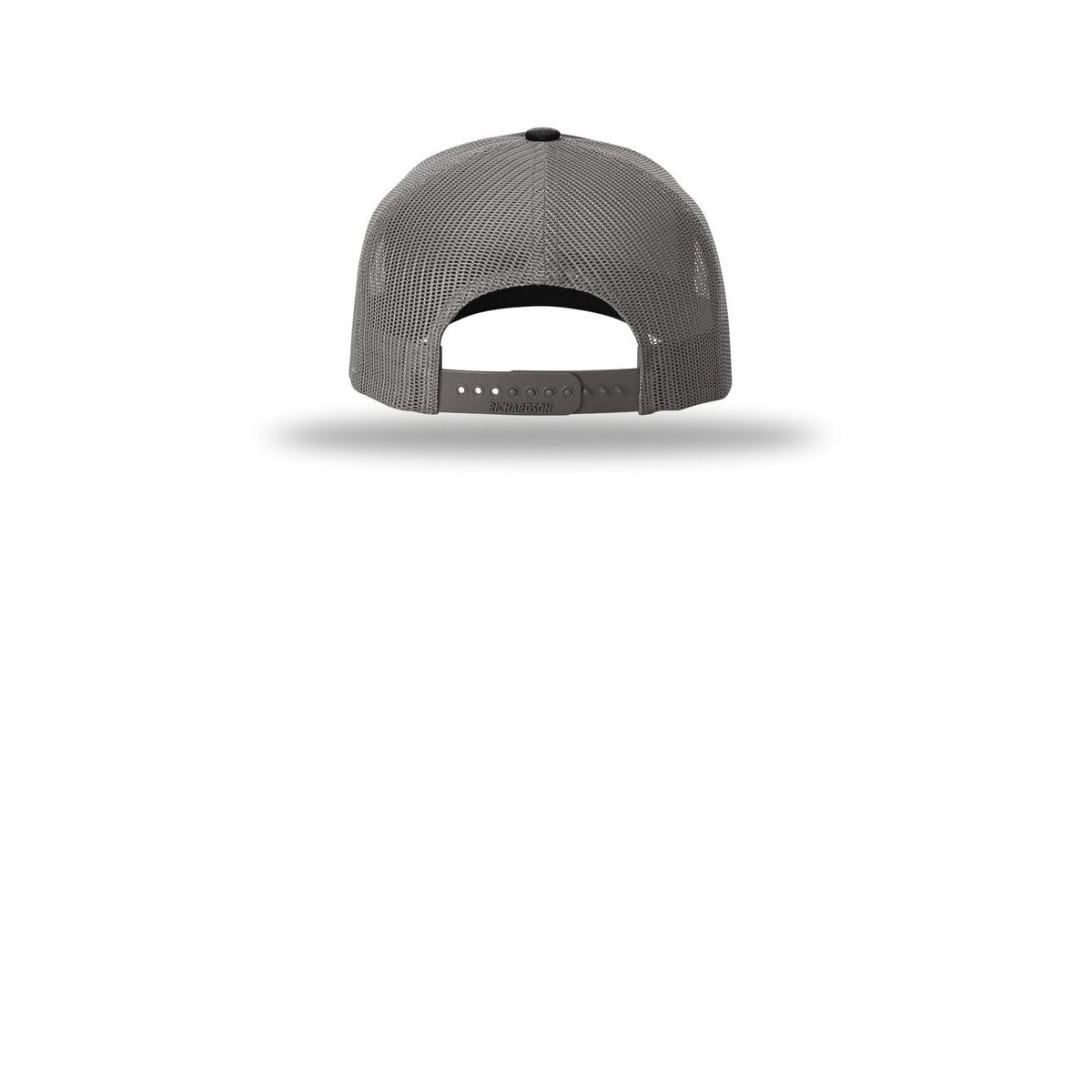 Richardson Five-Panel Cap with Rope 112FPR — Black/ Charcoal/ Charcoal (Back)