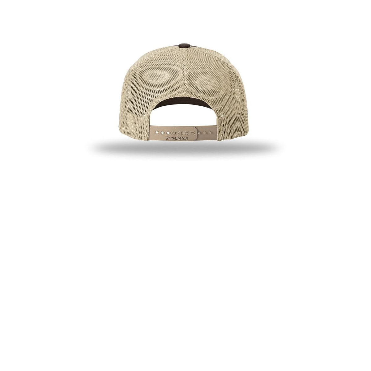 Richardson Five-Panel Cap with Rope 112FPR — Brown/ Khaki/ Khaki (Back)