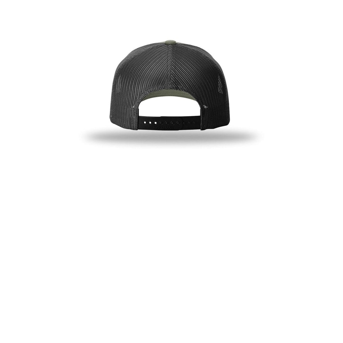 Richardson Five-Panel Cap with Rope 112FPR — Loden/ Black/ Black (Back)