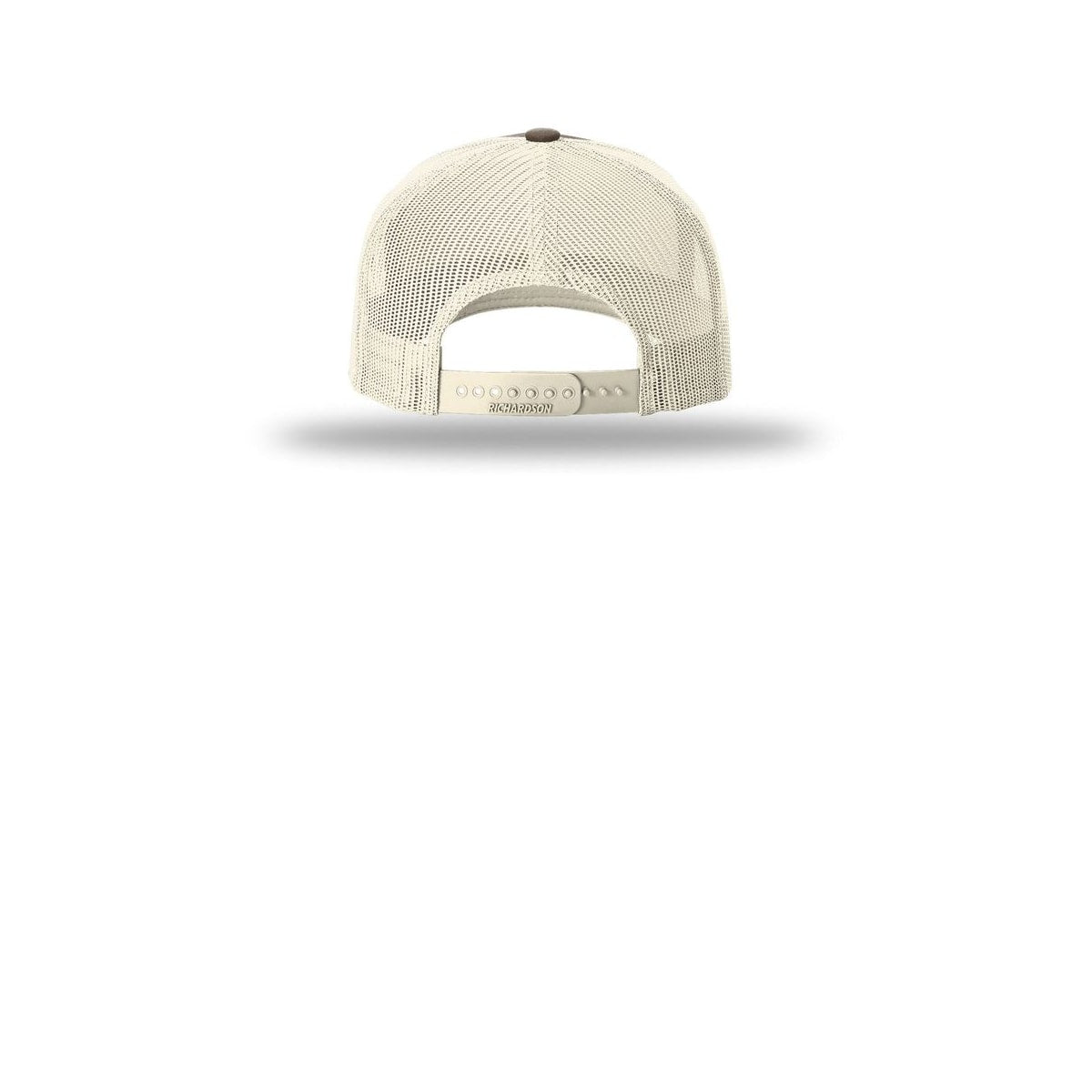 Richardson Five-Panel Trucker Cap 112FP — Chocolate Chip/ Birch (Back)