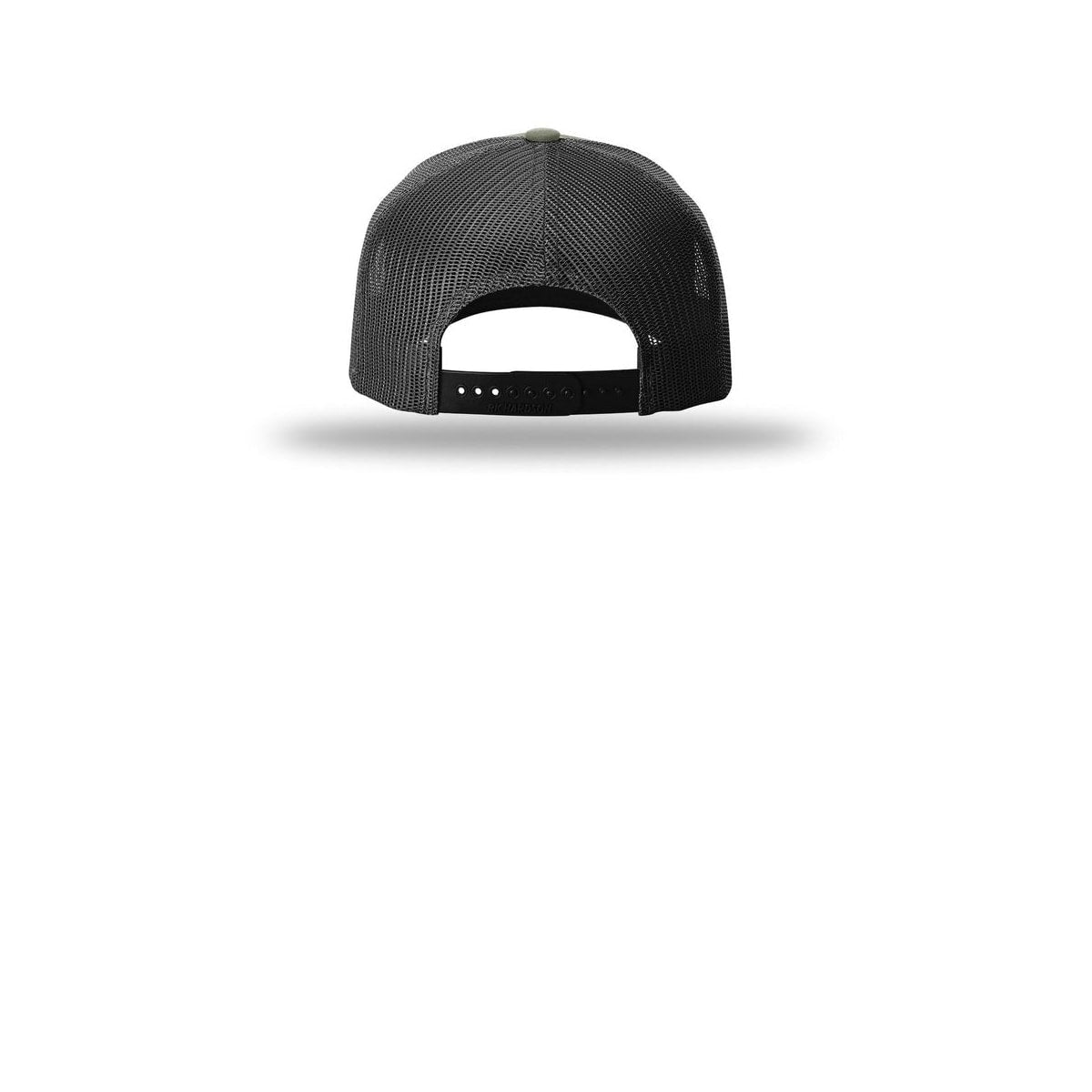 Richardson Five-Panel Trucker Cap 112FP — Loden/ Black (Back)
