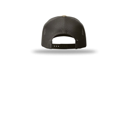 Richardson Five-Panel Trucker Cap 112FP — Khaki/ Coffee (Back)
