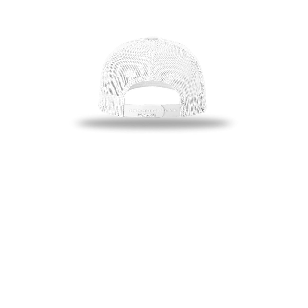 Richardson Five-Panel Trucker Cap 112FP — White (Back)