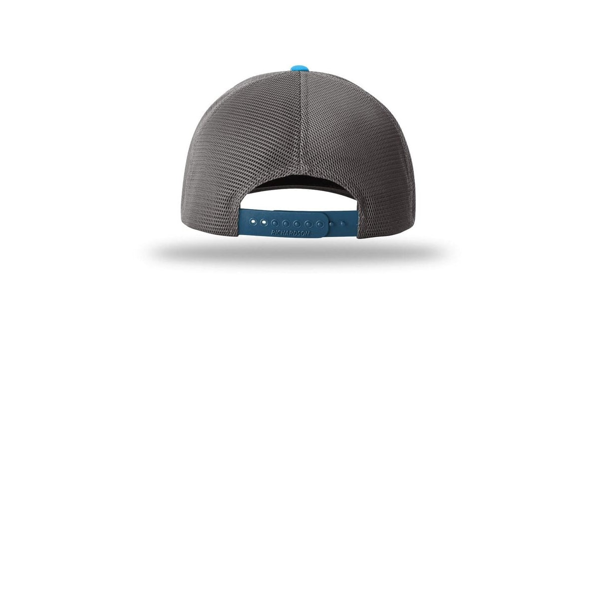 Richardson Hood River 173 Cap — Cement Grey/ Dark Charcoal/ Pool Blue (Back)