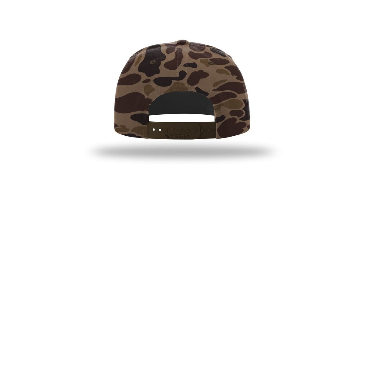 Richardson Printed Umpqua Gramps Hat 256P Cap — Bark Duck Camo/ Brown (Back)
