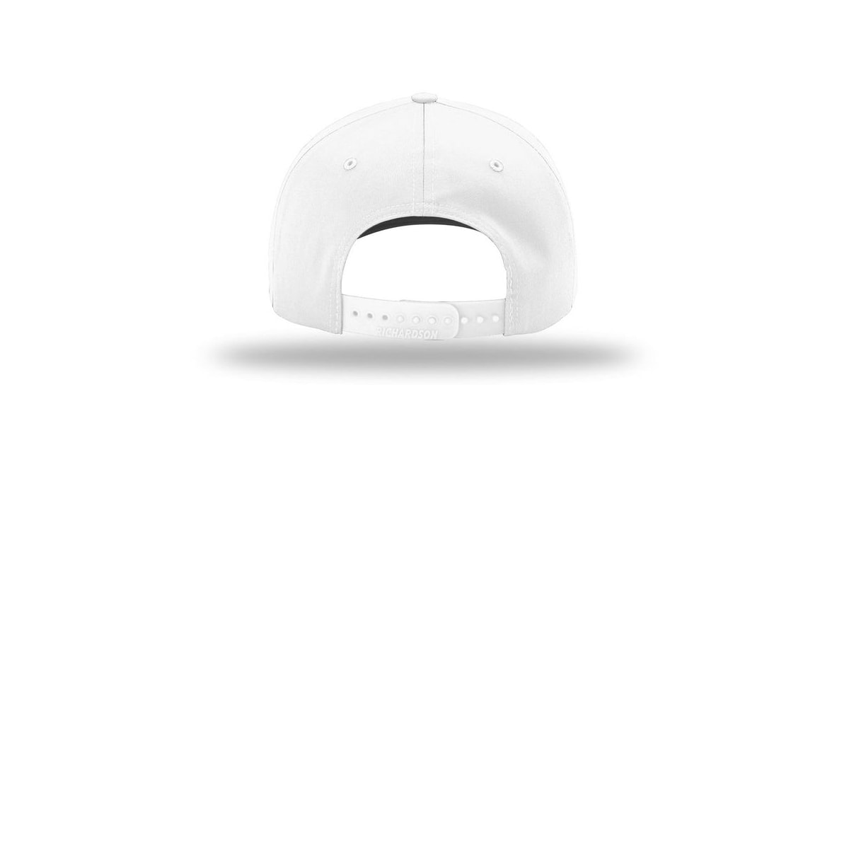 Richardson Pro Twill Snapback 212 Cap — White (Back)