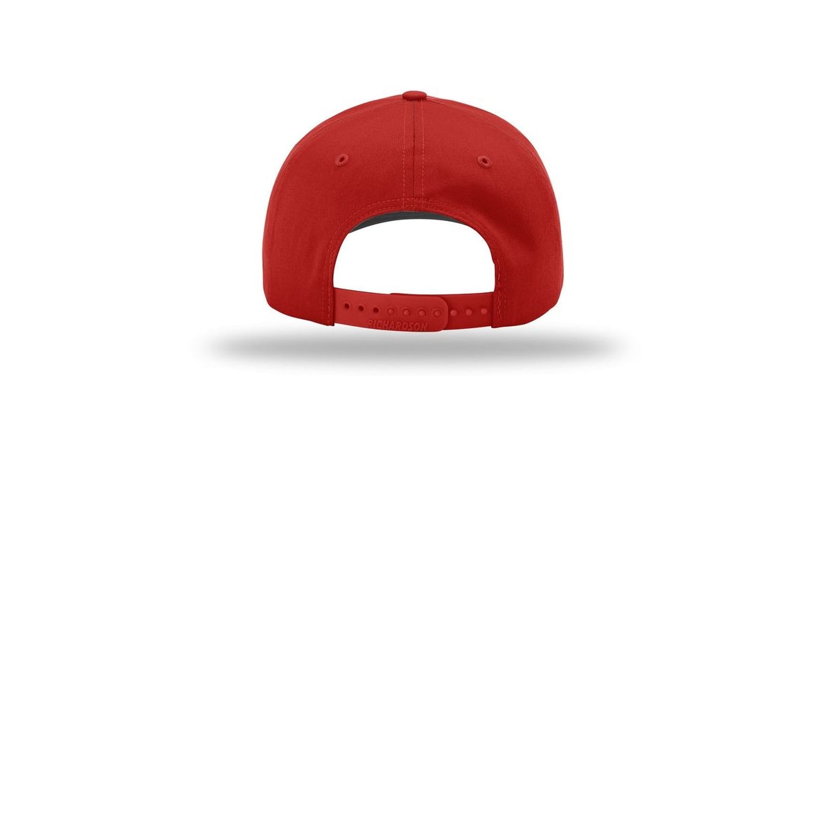 Richardson Pro Twill Snapback 212 Cap — Red (Back)
