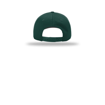 Richardson Pro Twill Snapback 212 Cap — Dark Green (Back)