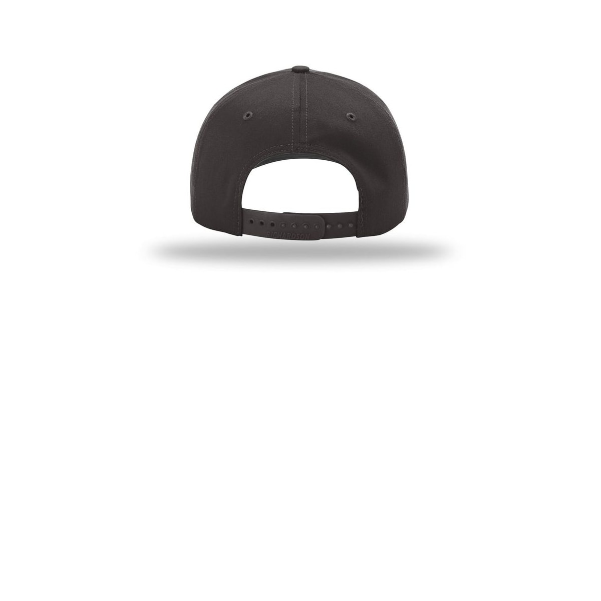 Richardson Pro Twill Snapback 212 Cap — Charcoal (Back)