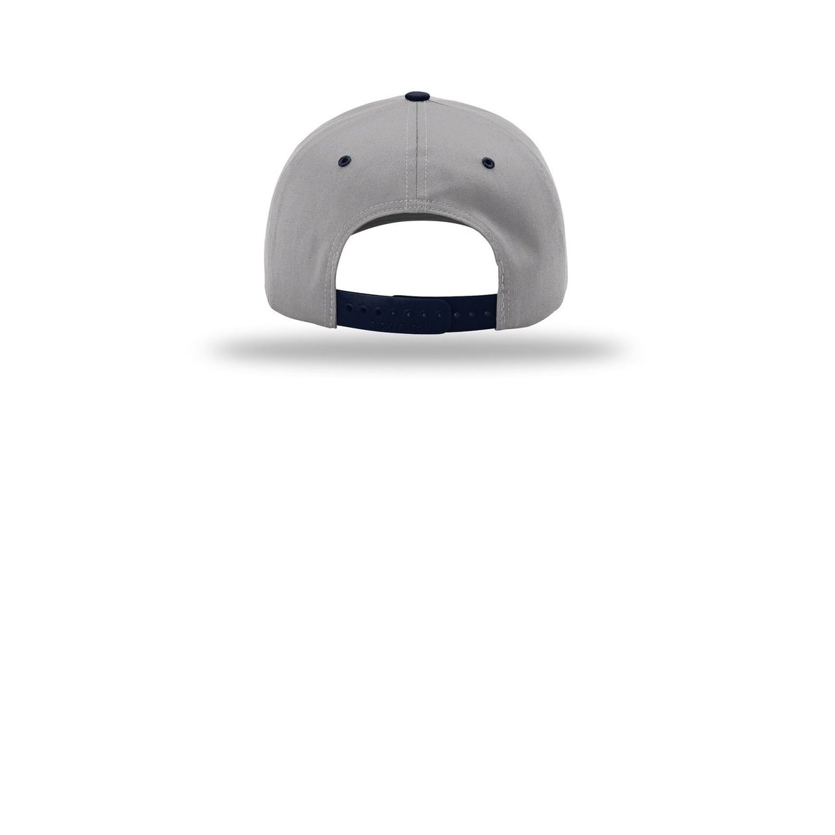 Richardson Pro Twill Snapback 212 Cap — Grey/ Grey/ Navy (Back)