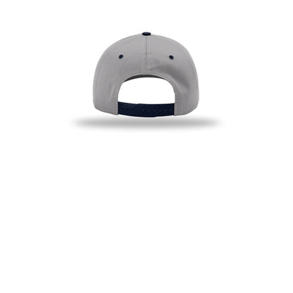Richardson Pro Twill Snapback 212 Cap — Grey/ Grey/ Navy (Back)