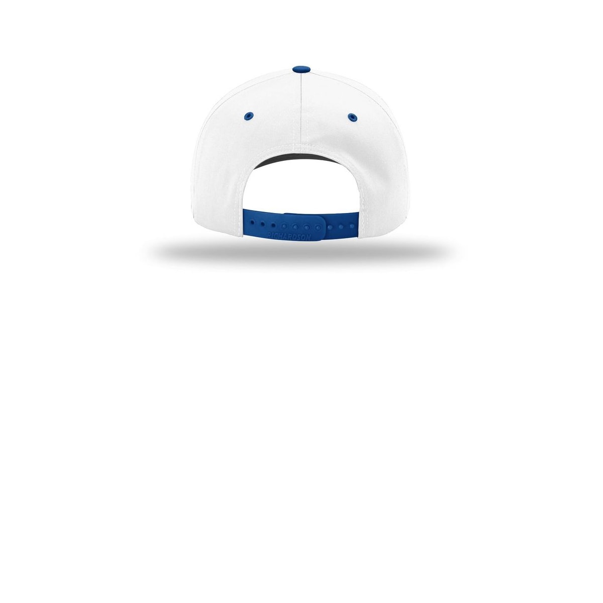 Richardson Pro Twill Snapback 212 Cap — White/ White/ Royal (Back)