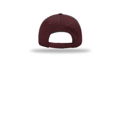 Richardson Pro Twill Snapback 212 Cap — Maroon (Back)