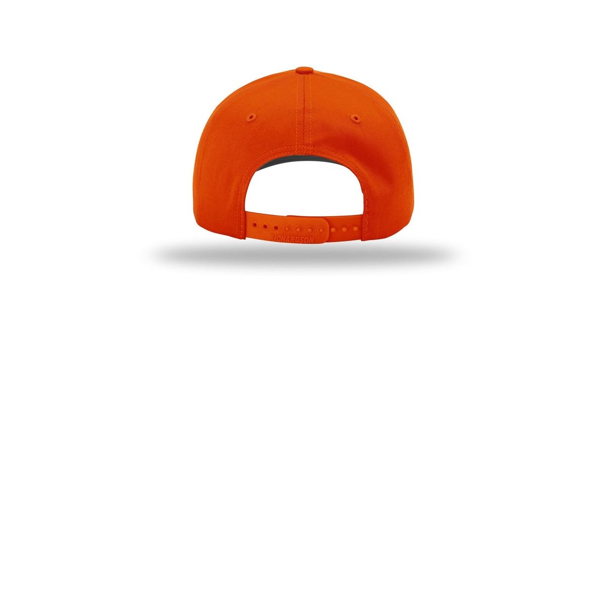 Richardson Pro Twill Snapback 212 Cap — Orange (Back)