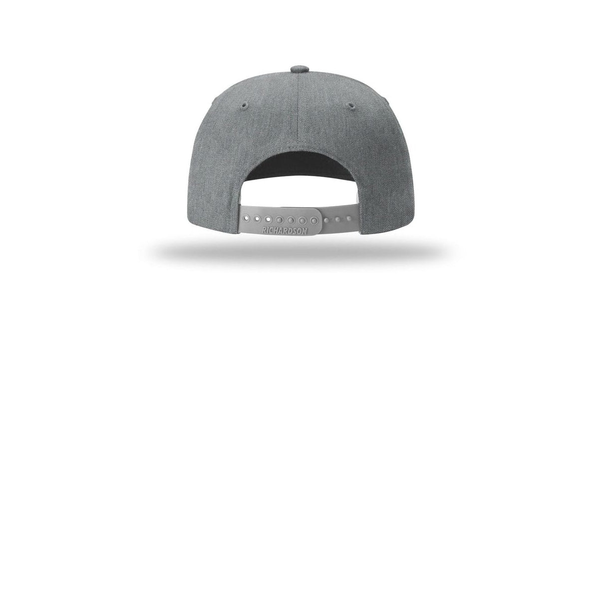 Richardson Solid Twill Trucker 312 Cap — Heather Grey (Back)