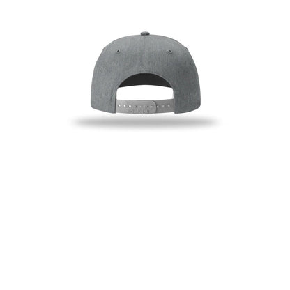 Richardson Solid Twill Trucker 312 Cap — Heather Grey (Back)