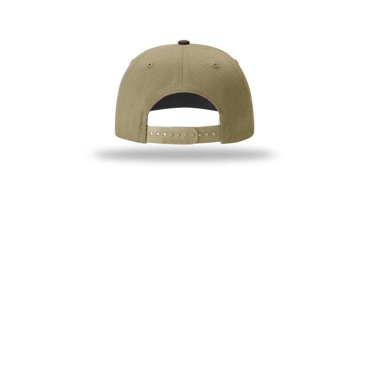 Richardson Solid Twill Trucker 312 Cap — Brown/ Khaki (Back)