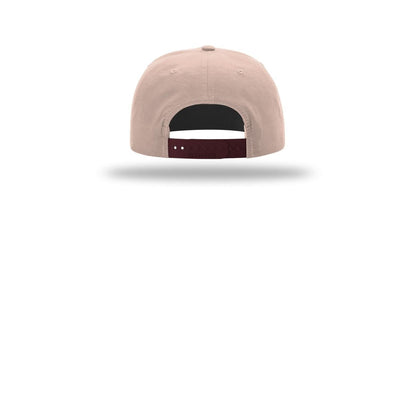 Richardson Umpqua Gramps Cap 256 — Pale Peach/ Maroon (Back)