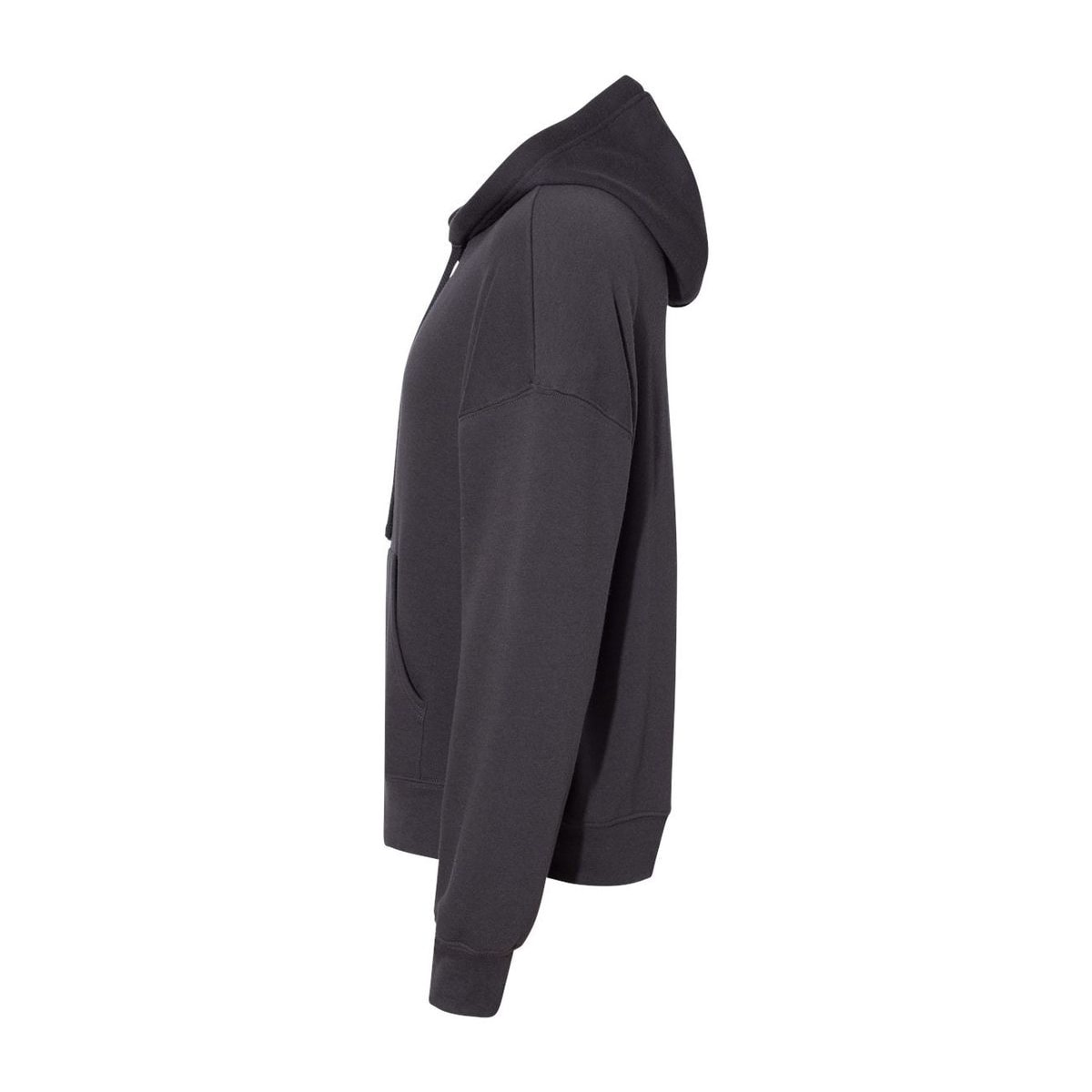 Unisex Fleece Hoodie — Dark Grey (Left)