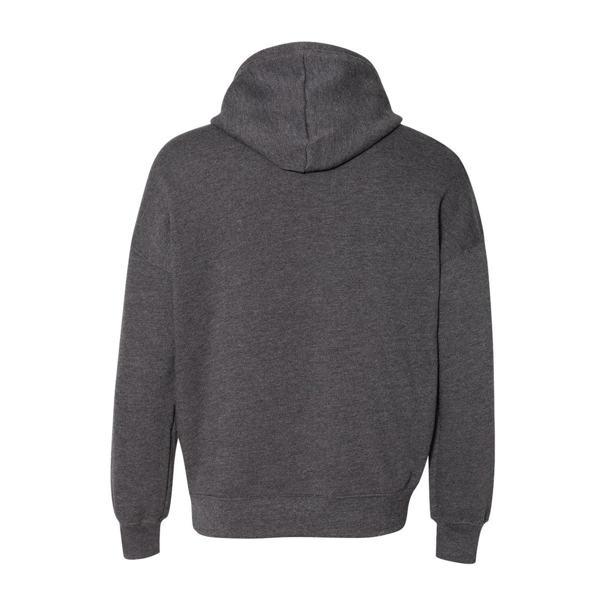 Unisex Fleece Hoodie — Dark Grey Heather (Back)