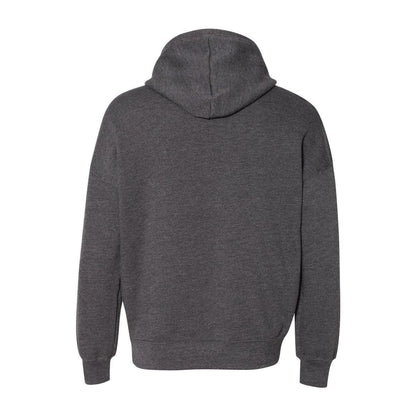 Unisex Fleece Hoodie — Dark Grey Heather (Back)
