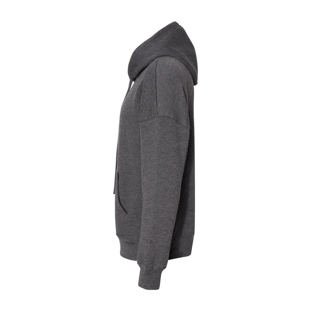 Unisex Fleece Hoodie — Dark Grey Heather (Left)