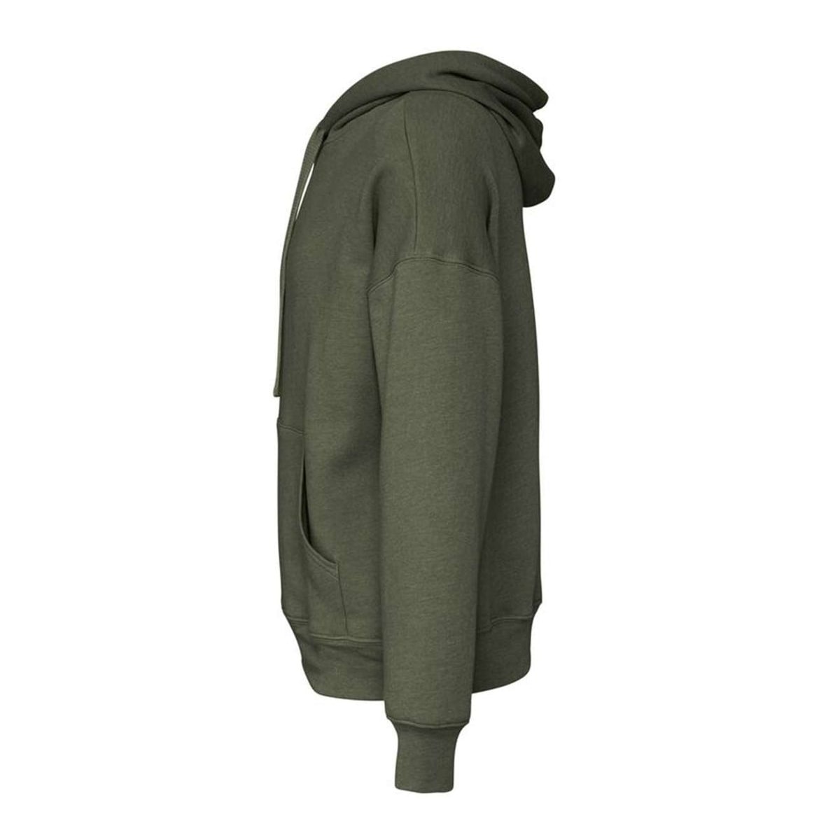 Unisex Fleece Hoodie — Military Green (Left)