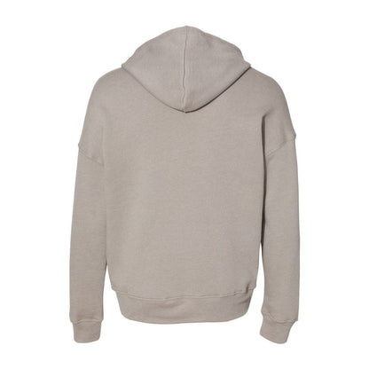 Unisex Fleece Hoodie — Heather Stone (Back)