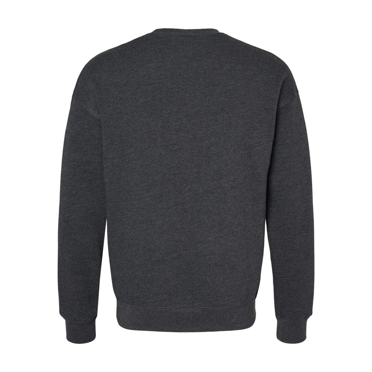 Unisex Fleece Sweatshirt — Dark Grey Heather (Back)