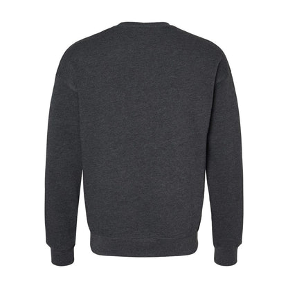Unisex Fleece Sweatshirt — Dark Grey Heather (Back)